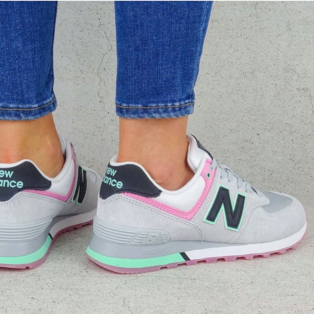 New Balance 574 Sneakers Women's Shoes WL574SAT - Picture 3 of 16
